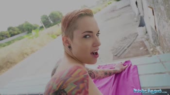 Silvia Ruby's Tattooed Temptation: Hardcore POV Public Fling