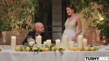 TUSHY Runaway bride Sybil has anal adventure before wedding