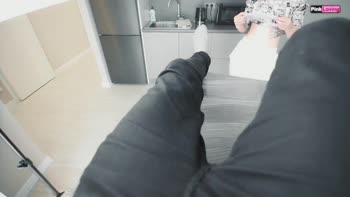 Pinkloving's Tattooed Treat: POV Blowjob with a Big Cock