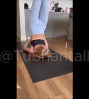 Sexygirlhots' Sultry Solo Yoga Practice