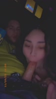 DrippyMJ69's Movie Theatre Blow Job Spectacle: Cum Filled Mouth