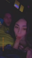DrippyMJ69's Movie Theatre Blow Job Spectacle: Cum Filled Mouth