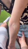 Sultry Blonde Swallows Cum Outside