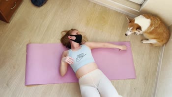 Irinisska's Fit Form in Pantyhose Yoga Stretch