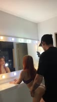 SkinnyOrange's Sizzling Step Fantasy: Blowjob and Masturbation Before Work