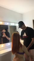SkinnyOrange's Sizzling Step Fantasy: Blowjob and Masturbation Before Work