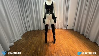 LTX Natallien - Natallien's Latex Fantasy: All Holes Filled POV Fun