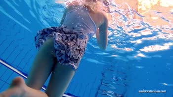 Lucie's Underwater Temptation: Wet and Wild Solos