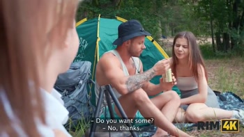 RIM4K. Swap wives, mutual rimming and anal fuck in the forest