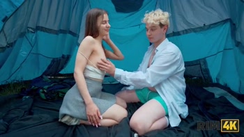 RIM4K. Swap wives, mutual rimming and anal fuck in the forest
