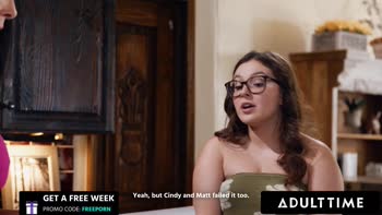 Reagan Foxx Tames Naughty PAWG Stepdaughter Leana Lovings in Spanking Lesbian Frenzy