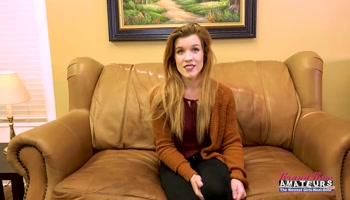 Lusty Ginger Keaton Finger Fucks Her Twat To Give A Deep BJ!