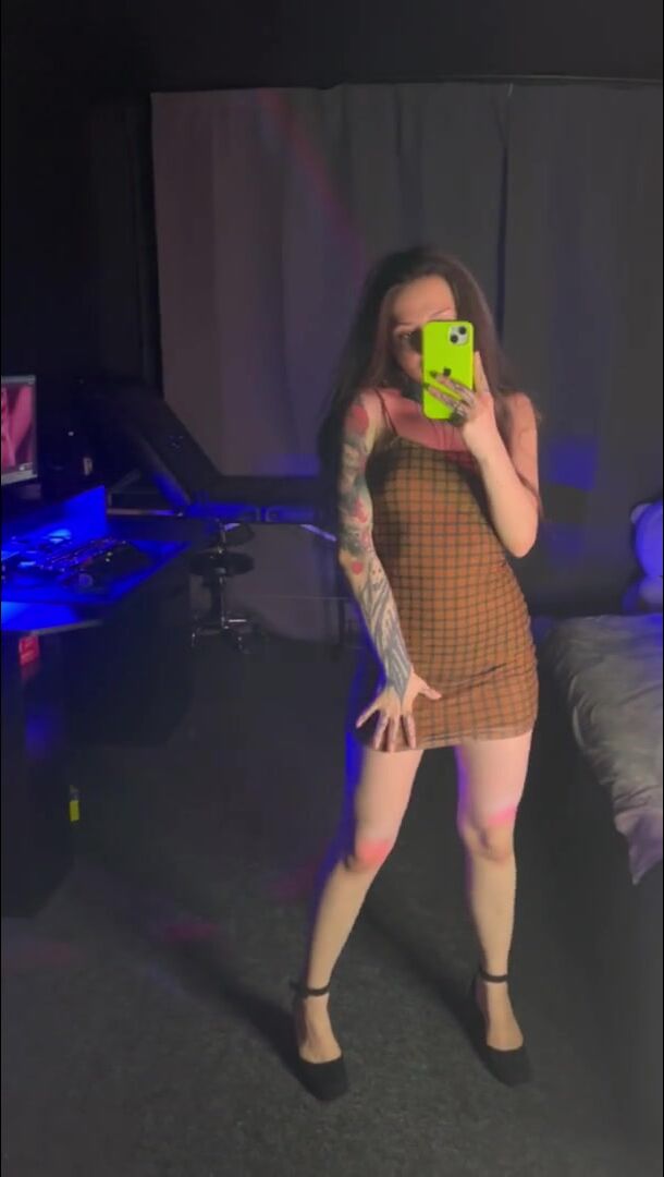 Touch me There, Brunette in a Short Dress for you