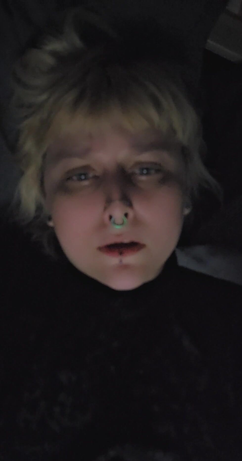 Pretty Goth Blonde Cumming