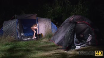 DADDY4K. Tempting outdoor sex between young and big-titted Era Queen and old George Uhl