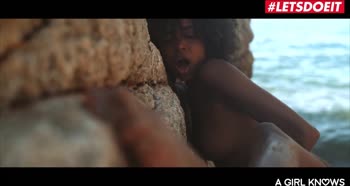 AGirlKnows - Cecilia Scott And Luna Corazon Hungarian Teen (18+) Lesbian Sex On The Beach - LETSDOEIT