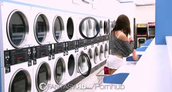 HD - FantasyHD Presley Dawson fucks a stranger at the laundromat