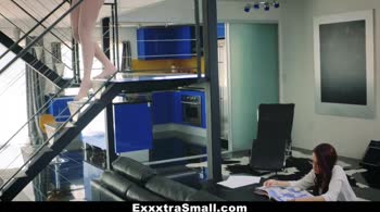 ExxxtraSmall - Hot Tall GF Dominates Nerdy Step-Sis