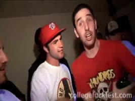 Lucky Guy Scores with College Cutie in Wild College Party Sex