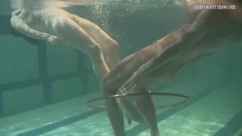Russian Lesbians Submerged in Sultry Underwater Show