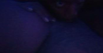 CumSplashXXX's Ebony Delight: Licking and Pleasuring Her Pussy