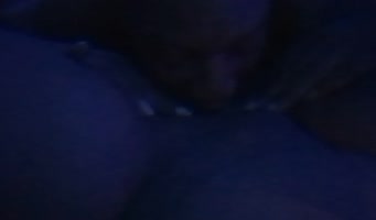 CumSplashXXX's Ebony Delight: Licking and Pleasuring Her Pussy