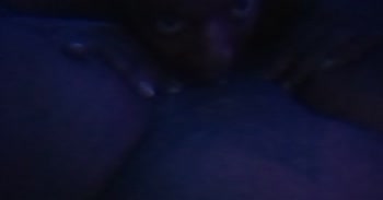 CumSplashXXX's Ebony Delight: Licking and Pleasuring Her Pussy