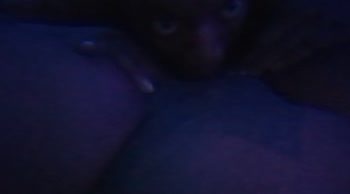CumSplashXXX's Ebony Delight: Licking and Pleasuring Her Pussy