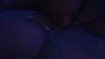 CumSplashXXX's Ebony Delight: Licking and Pleasuring Her Pussy