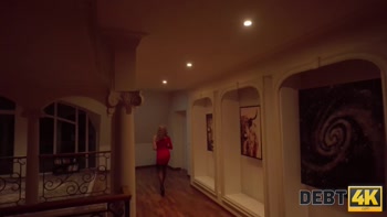 DEBT4k. Juicy for Janitor. Hot sex with Fibi Euro