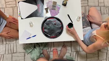 Cum-Fighting Blondes: Ignoring Handjobs in a Sensual Dice Challenge
