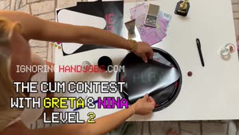 Cum-Fighting Blondes: Ignoring Handjobs in a Sensual Dice Challenge