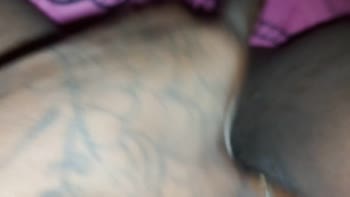 Skymile's Sensual Solo: Fat Ebony Pussy Orgasms at Bedtime