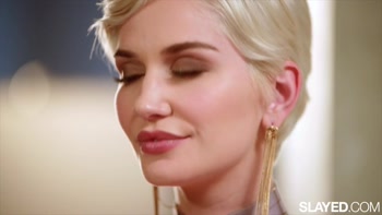 SLAYED Lesbian Freya Parker Knows How To Gape Sky Blue Naturally