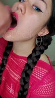 DherlyDoll Sucks and Swallows Friend's Cock While Pissing on Her Face