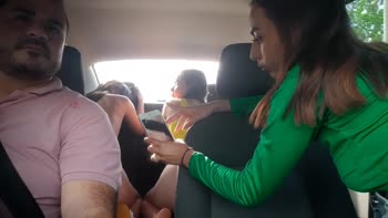 Sonya_fox & Friends Make Steamy Public Play in My Ride