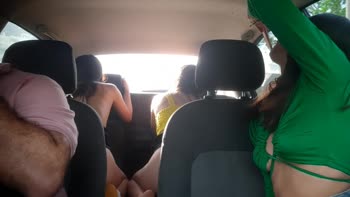 Sonya_fox & Friends Make Steamy Public Play in My Ride