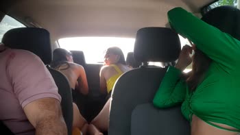 Sonya_fox & Friends Make Steamy Public Play in My Ride