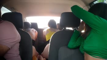 Sonya_fox & Friends Make Steamy Public Play in My Ride