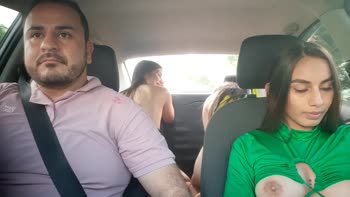 Sonya_fox & Friends Make Steamy Public Play in My Ride