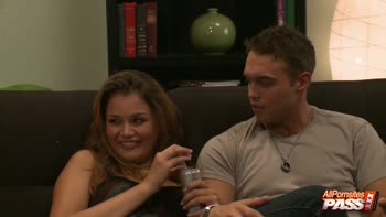 Allie Haze's Steamy Cuckold Scene: Petite Milf Licks and Teases