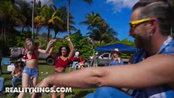 REALITY KINGS - Cheerleader Kait’s Rowdy Outdoor Party Turns Naughty With Pussy Play And Wild Riding