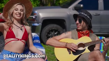 REALITY KINGS - Cheerleader Kait’s Rowdy Outdoor Party Turns Naughty With Pussy Play And Wild Riding
