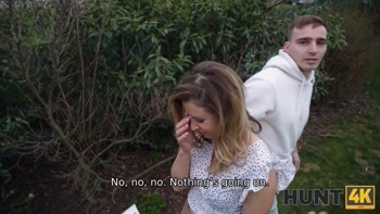 HUNT4K. PDA to Pound Town. Hot sex with Andrea