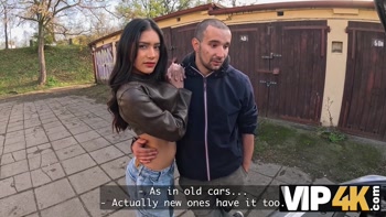 VIP4K. A Latina enjoys Riding another Man's Dick
