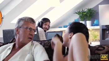 DADDY4K. Cock of mature step dad satisfies girl's need in good...