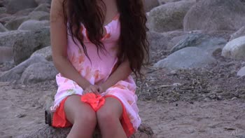 Stunning 18-Year-Old Russian Cutie Unleashes Her Sensual Beachside Desires