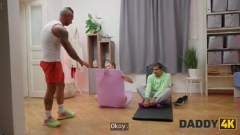DADDY4K. My trainer had a New piece of equipment in his pants