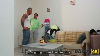 DADDY4K. My trainer had a New piece of equipment in his pants