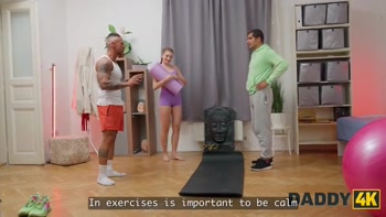DADDY4K. My trainer had a New piece of equipment in his pants